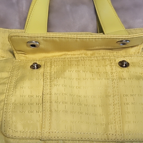 Donna Karan New York Yelow Nylon Small Bag - Picture 2 of 6